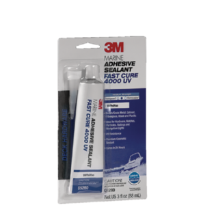 3M 05280 4000UV Fast Cure Sealant, White, 3 oz. Tube